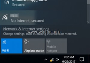 Khắc phục:WiFi được kết nối nhưng không có Internet (Windows 10/8/7)
