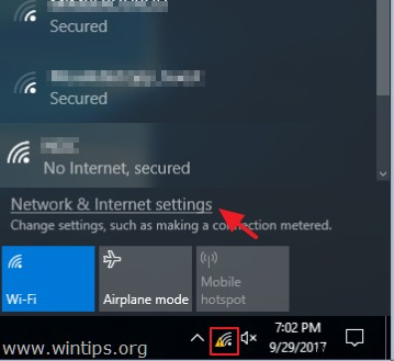 Khắc phục:WiFi được kết nối nhưng không có Internet (Windows 10/8/7)