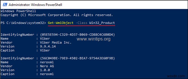 Cách xem tất cả Ứng dụng &Gói đã cài đặt trong Windows 10, 8.1, 8 từ PowerShell.