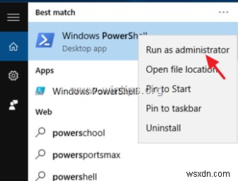 Cách xem tất cả Ứng dụng &Gói đã cài đặt trong Windows 10, 8.1, 8 từ PowerShell.