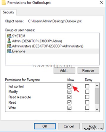 Khắc phục:Quyền truy cập tệp Outlook bị từ chối không thể mở tệp PST hoặc nhập tệp PST (Đã giải quyết)
