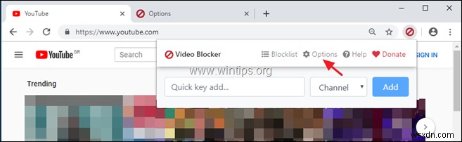 Cách chặn kênh YouTube trong Chrome và Firefox.