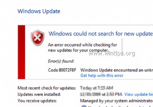Sửa lỗi Windows Update 0x80244022 hoặc 0x80072ee2.