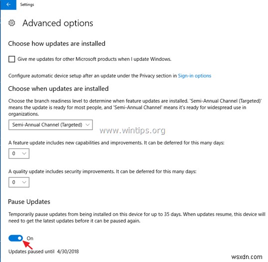 Cách tắt vĩnh viễn bản cập nhật Windows 10.