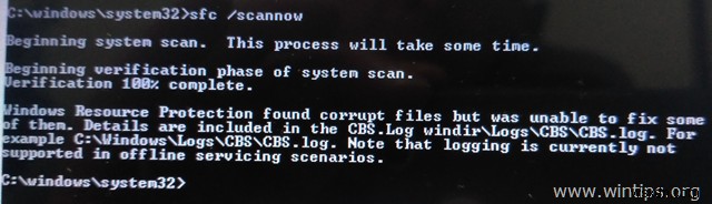Khắc phục Bảo vệ tài nguyên Windows đã tìm thấy tệp bị hỏng nhưng không thể sửa được (Windows 10/8/7) 