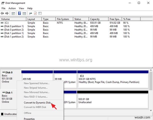Cách phản chiếu ổ cứng khởi động trên Windows 10 (Legacy hoặc UEFI)