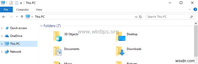 Cách xóa OneDrive khỏi Explorer Pane.