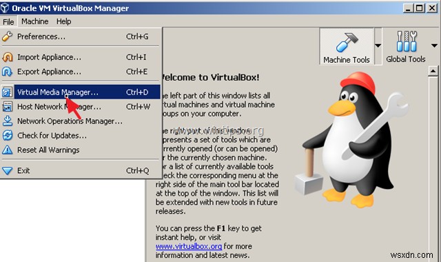 Khắc phục:VirtualBox Không mở được tệp đĩa cứng. Không thể đăng ký đĩa cứng ảo vì đã tồn tại một đĩa có cùng UUID. (Đã giải quyết)