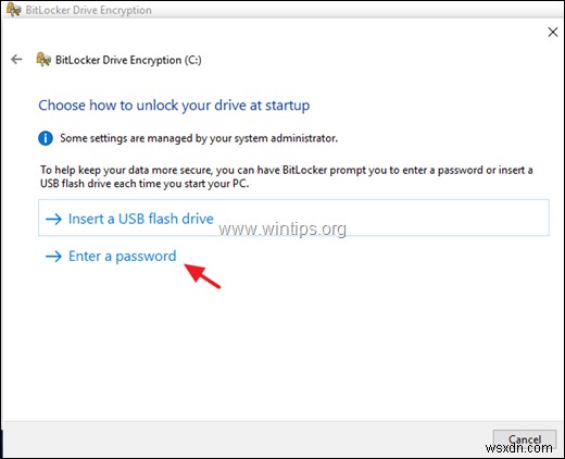 Cách mã hóa Ổ C:bằng BitLocker trong Windows 10 Pro &Enterprise.