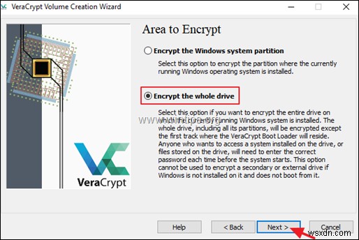 Cách mã hóa Ổ C:với VeraCrypt trong Windows (Tất cả các phiên bản).