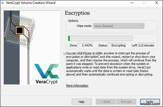 Cách mã hóa Ổ C:với VeraCrypt trong Windows (Tất cả các phiên bản).