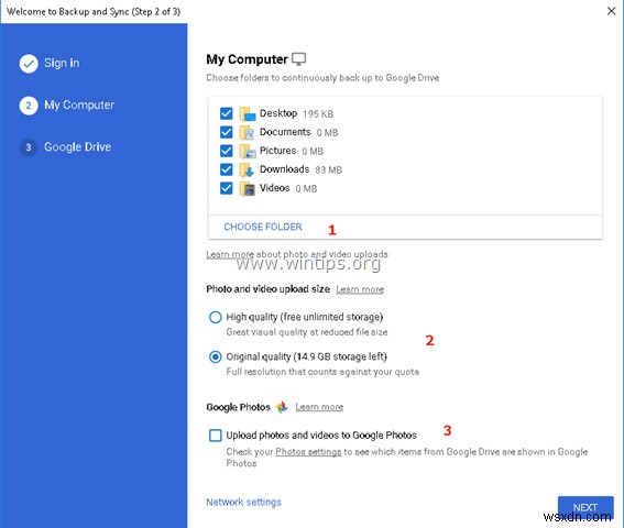 Cách sử dụng Google Backup và Sync để sao lưu tệp của bạn trong Google Drive.