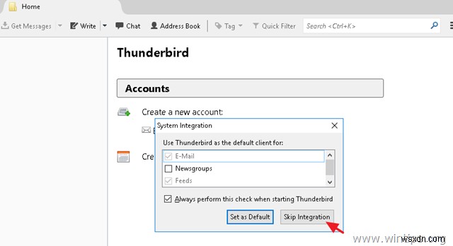 Cách mở tệp MBOX trong Thunderbird.