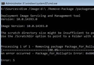 Khắc phục lỗi DISM:Kích thước thư mục gốc có thể không đủ để thực hiện thao tác này.