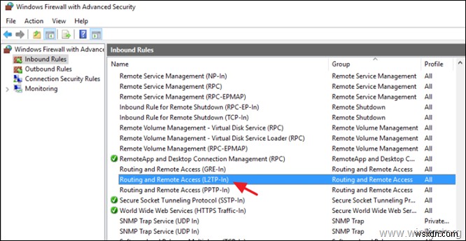 Cách thiết lập L2TP VPN Server 2016 với Khóa chia sẻ trước tùy chỉnh để xác thực.