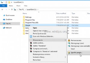Cách chia sẻ tệp trong Windows 10.