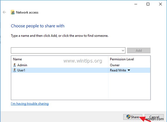 Cách chia sẻ tệp trong Windows 10.