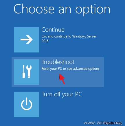 Cách khôi phục máy chủ 2016 từ bản sao lưu hình ảnh hệ thống nếu Windows không khởi động được bình thường. (Phương pháp ngoại tuyến)