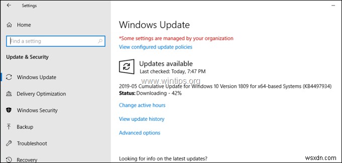 Khắc phục:Không cài đặt được Windows 10 Update 1903 (Solved)