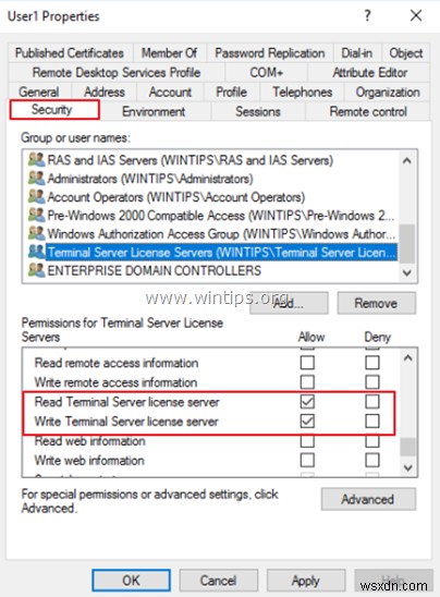 Khắc phục sự kiện ID 4105:Máy chủ cấp phép Máy tính Từ xa không thể cập nhật các thuộc tính giấy phép cho người dùng trong Miền Active Directory. 
