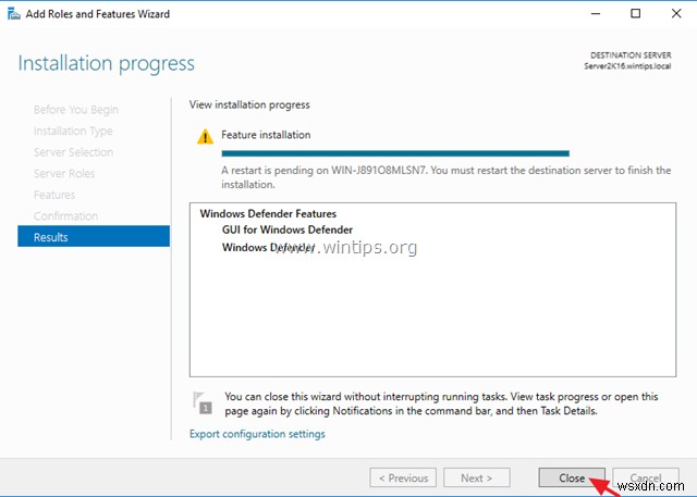 Cách tắt hoặc loại bỏ phần mềm chống vi-rút của Bộ bảo vệ Windows trong Máy chủ 2016