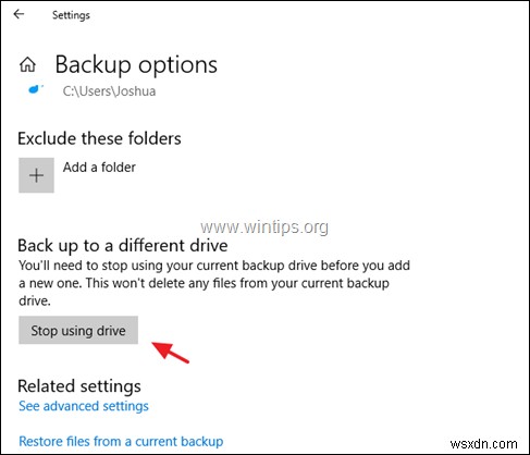 Khắc phục:Kết nối lại ổ đĩa của bạn. Ổ đĩa Lịch sử tệp của bạn đã bị ngắt kết nối quá lâu trong Windows 10. 