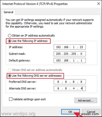 Khắc phục:WiFi không có cấu hình IP hợp lệ