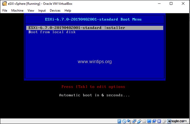 Cách cài đặt VMware ESXi trên VirtualBox.