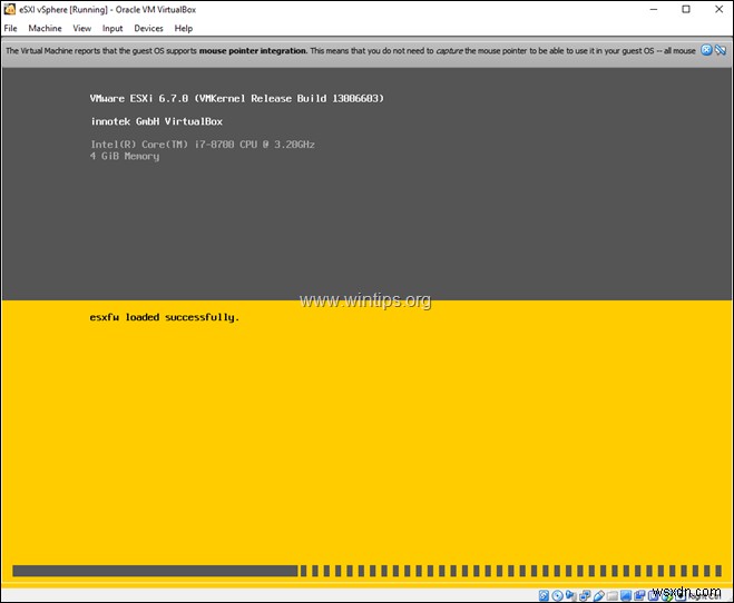 Cách cài đặt VMware ESXi trên VirtualBox.