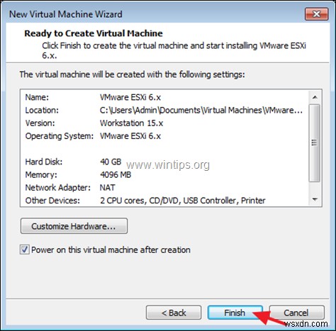 Cách cài đặt vSphere ESXi 6.7 trên VMware Workstation 15.