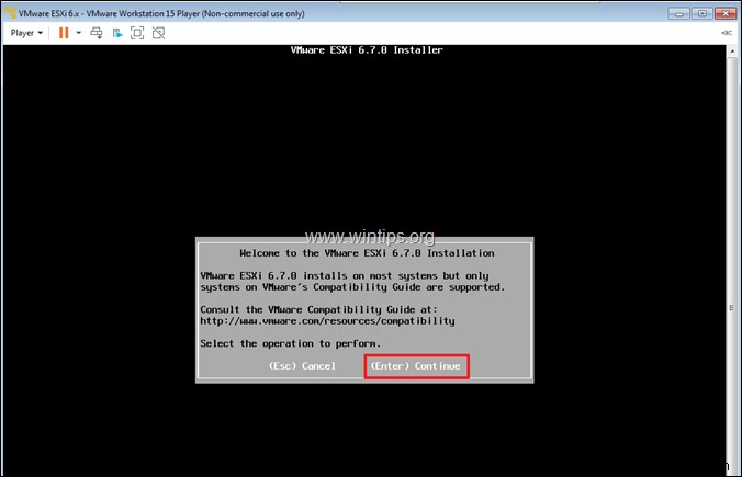 Cách cài đặt vSphere ESXi 6.7 trên VMware Workstation 15.