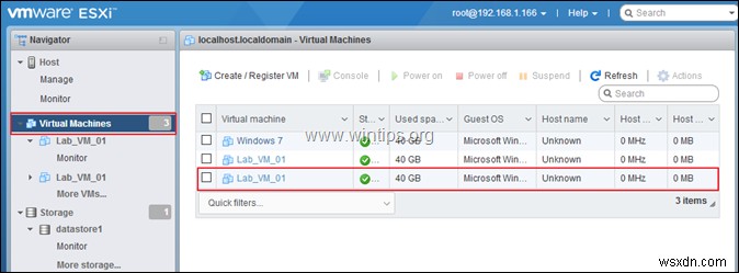 Cách sao chép máy ảo trên vSphere Hypervisor ESXi 6.7. 