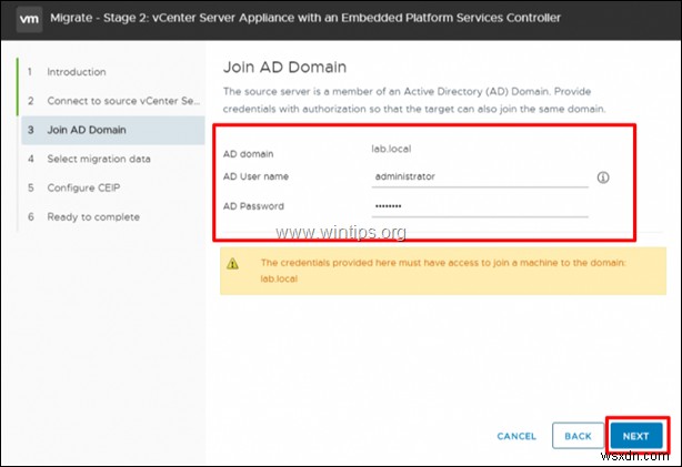 Cách di chuyển VMware vCenter Server trên Windows sang VCSA 6.7