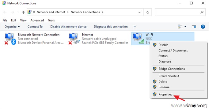 Khắc phục:Đã kết nối Wi-Fi nhưng không có quyền truy cập Internet trong Windows 10 (Đã giải quyết)