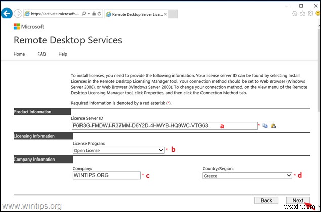 Khắc phục:Dữ liệu thỏa thuận cấp phép được cung cấp cho Microsoft không hợp lệ trên RDS Server 2016 hoặc 2019 (Solved)