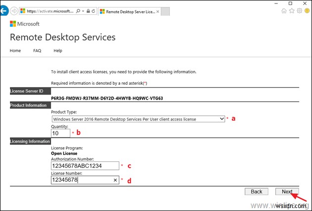 Khắc phục:Dữ liệu thỏa thuận cấp phép được cung cấp cho Microsoft không hợp lệ trên RDS Server 2016 hoặc 2019 (Solved)