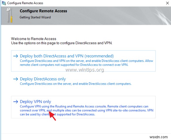 Cách thiết lập Máy chủ VPN trên Windows Server 2016 (PPTP).