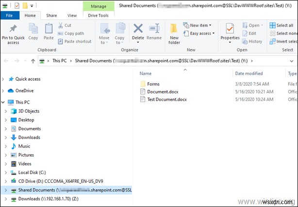 Cách MAP SharePoint làm Ổ đĩa mạng trong File Explorer trên Windows. 