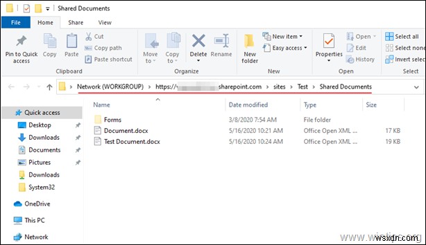 Cách MAP SharePoint làm Ổ đĩa mạng trong File Explorer trên Windows. 