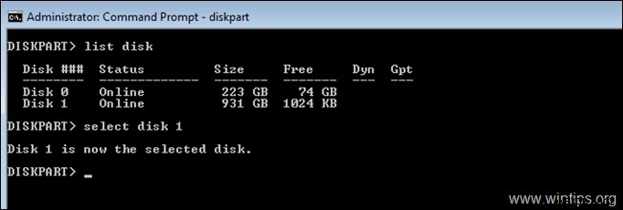 Cách định dạng ổ cứng từ Command Prompt hoặc DISKPART. 