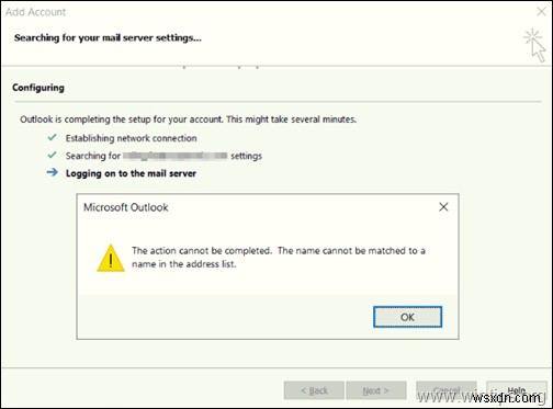 Khắc phục:Tên không được khớp với tên trong danh sách địa chỉ trên Outlook và Office365 - Exchange (Đã giải quyết) 