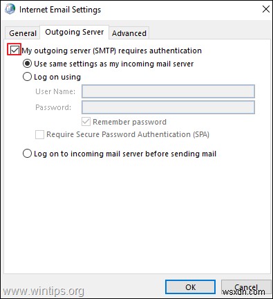 Cách gửi bằng địa chỉ email trong Outlook.