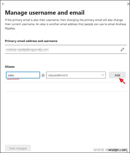 Cách thêm bí danh email trong Office365.