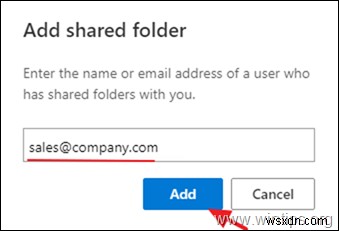 Cách thêm hộp thư dùng chung trong Outlook và Outlook Web App.