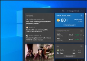 Cách tắt Tin tức và Sở thích trong Windows 10.