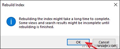 Khắc phục:Tìm kiếm trong Outlook 2016 không hoạt động.