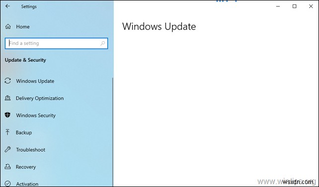 Khắc phục:Sự cố màn hình trống của Windows Update trên Windows 10. (Đã giải quyết).