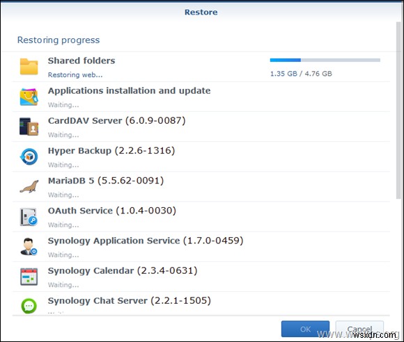 Cách di chuyển NAS Synology sang một thiết bị lưu trữ khác.