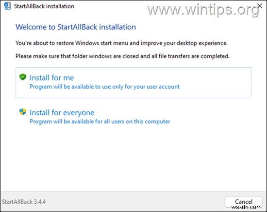 Cách tải menu Start của Windows 10 cổ điển trong Windows 11.