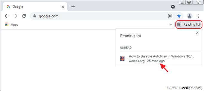Cách bật hoặc xóa danh sách đọc của Chrome trên máy tính để bàn hoặc thiết bị di động.